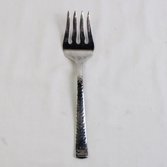 Wallace Silver Riverbed Pattern Med Cold Meat Serving Fork 18/10 8.25" Rare