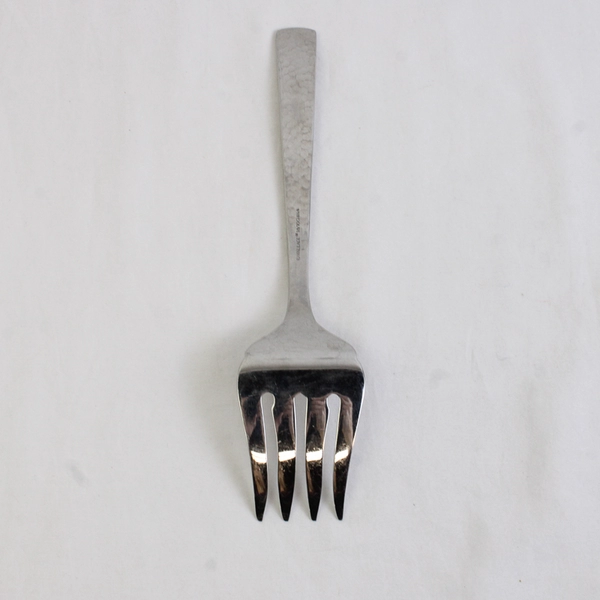 Wallace Silver Riverbed Pattern Med Cold Meat Serving Fork 18/10 8.25" Rare