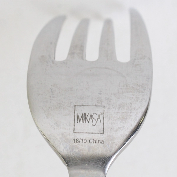 Lot of 5 Mikasa MIS34 Pattern Salad Forks 7.25" Stainless Good