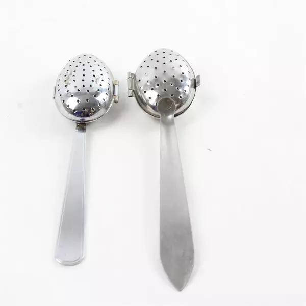 Lot of 4 Tea Infusers Stainless Steel 6" Long Loose Leaf Strainers