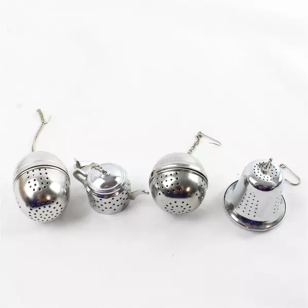 Lot of 4 Stainless Steel Tea Infusers Loose Leaf Strainers 