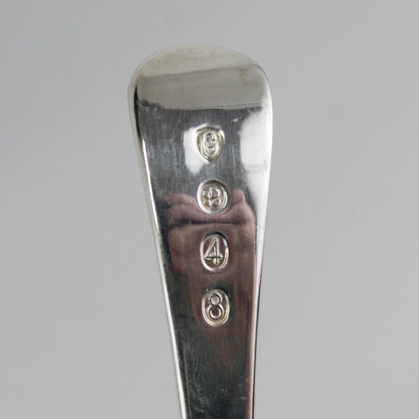 Vintage Gerity G48 Georgian Silver Plate Salad Spoon Fork Server Set 9"