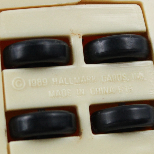 1989 Hallmark Cards French Fries on Wheels McDonald's Toy French Fry Figure