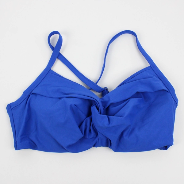 Lot of 3 Athleta 36D/DD Bikini Tops Wrap Design Blue, Purple, and Black