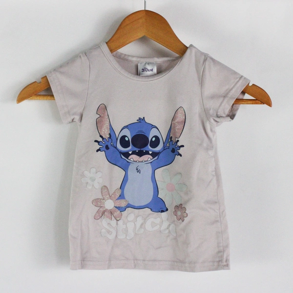 Disney Stitch Pink and Blue 2-Pc Pajama Set Girls' Size 3T