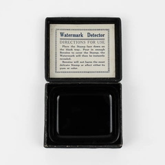 Vintage 1930s Black Stamp Watermark Detector Original Box 