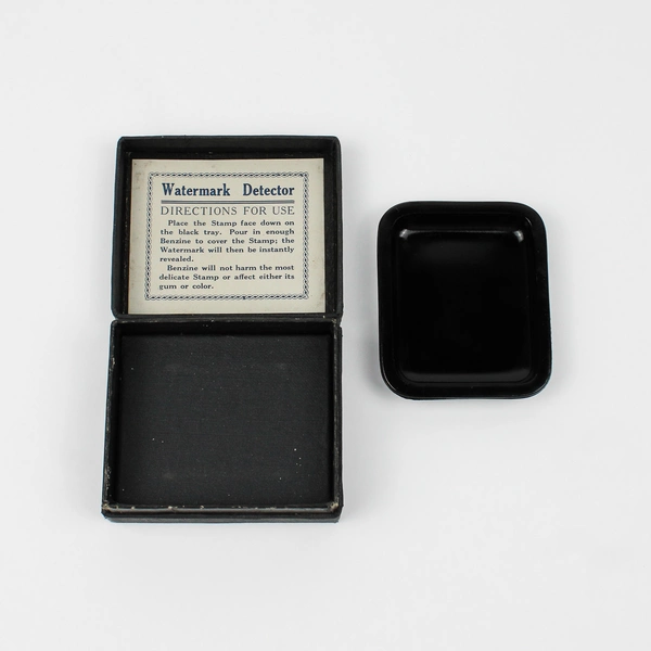 Vintage 1930s Black Stamp Watermark Detector Original Box 