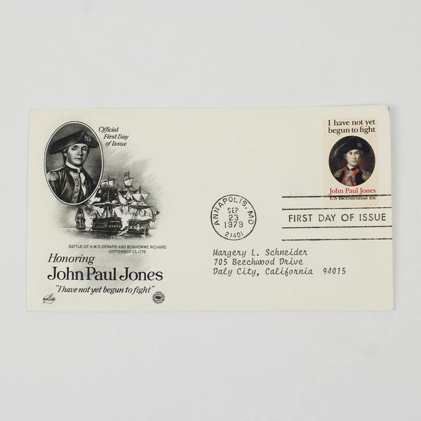 Lot Of 3 1970s First Day Cover John Paul Jones 10¢ Stamp Conquer Drug Addiction 