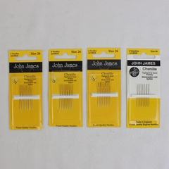 Lot of 4 John James Chenille Pack of 6 Tapestry Needles Sizes 26&28 New 