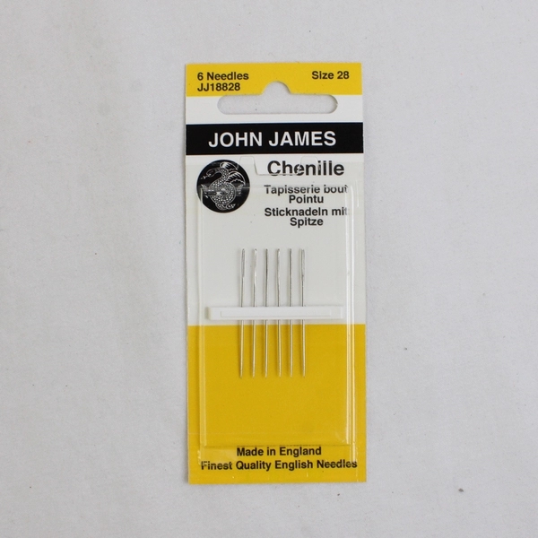 Lot of 4 John James Chenille Pack of 6 Tapestry Needles Sizes 26&28 New 