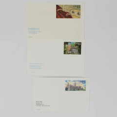 Lot Of 3 USPS 1988 1990 Historic Preservation Stamp Postcards Georgetown Chicago
