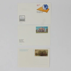 Lot Of 3 USPS 1989 1990 Historical Stamp Postcards Hull House Fur Traders 