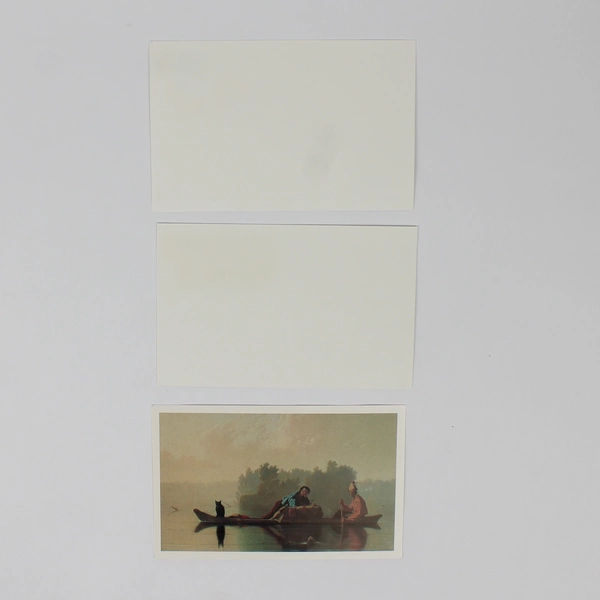 Lot Of 3 USPS 1989 1990 Historical Stamp Postcards Hull House Fur Traders 