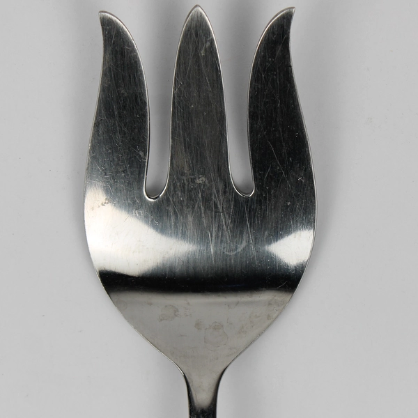 Lot Of 3 International Silver Christiania Pattern SS Salad Serving Forks 11.13"