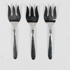 International Silver Creation I Pattern Lot of 3 Cold Meat Serving Forks 8.5" SS