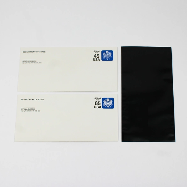 Set Of 2 1990 USPS Department Of State Official Mail Envelopes 