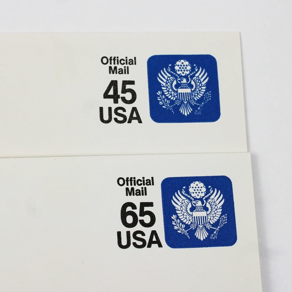 Set Of 2 1990 USPS Department Of State Official Mail Envelopes 