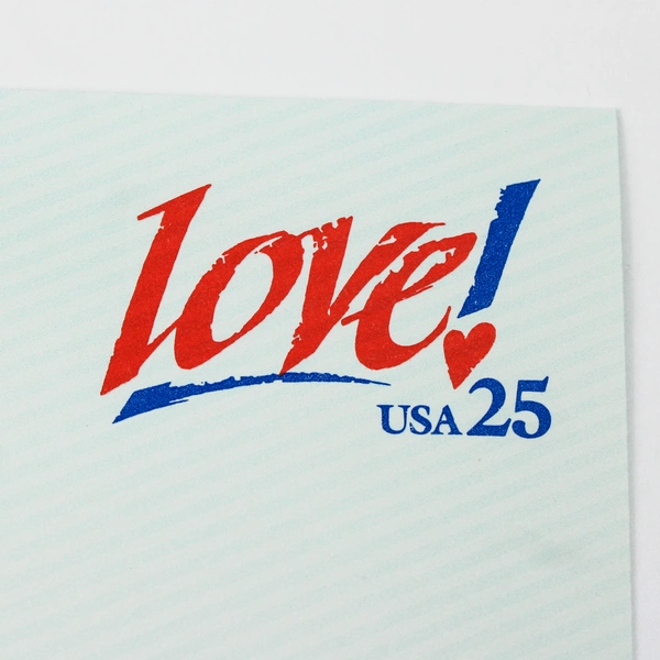 USPS Stamped Envelope U616 LOVE! 1989 
