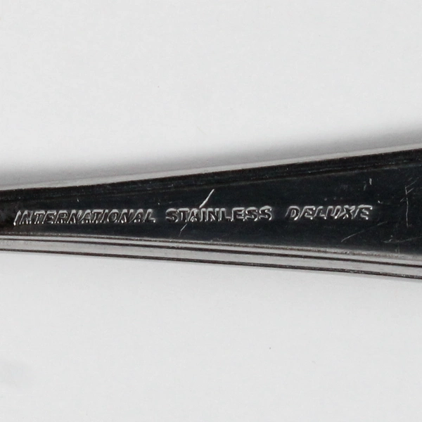 Lot of 2 International Silver Brocade Pattern Cold Meat Serving Fork Gravy Ladle