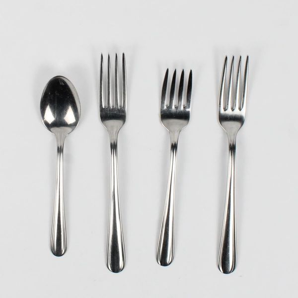 Lot of 4 International Silver (Insico) Elite Pattern Stainless 3 Forks 1 Tspn