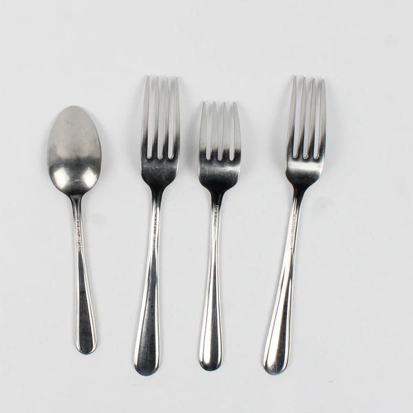 Lot of 4 International Silver (Insico) Elite Pattern Stainless 3 Forks 1 Tspn