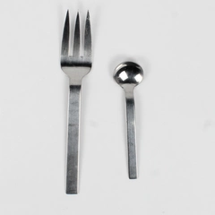 Lot of 2 International Silver Drama Pattern 1 Cold Meat Serving Fork 1 Tspn SS