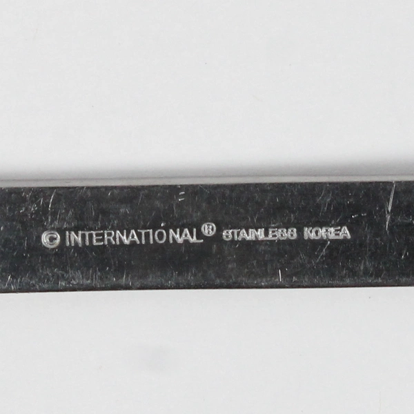 Lot of 2 International Silver Drama Pattern 1 Cold Meat Serving Fork 1 Tspn SS