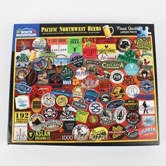 White Mountain 1000 Piece Pacific NW Beers Jigsaw Puzzle #1407, Complete 2018