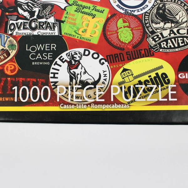 White Mountain 1000 Piece Pacific NW Beers Jigsaw Puzzle #1407, Complete 2018