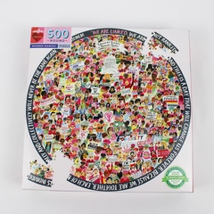 eeBoo Women March! Jigsaw Puzzle Round 500 Piece 2021