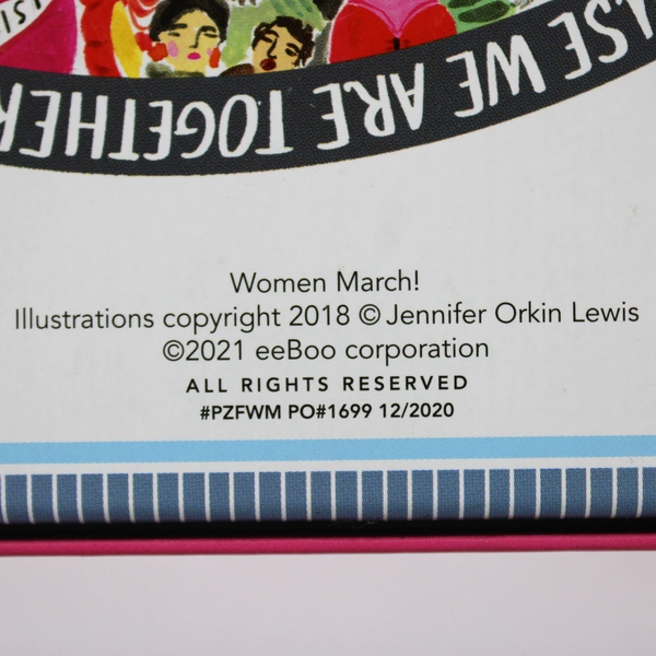 eeBoo Women March! Jigsaw Puzzle Round 500 Piece 2021