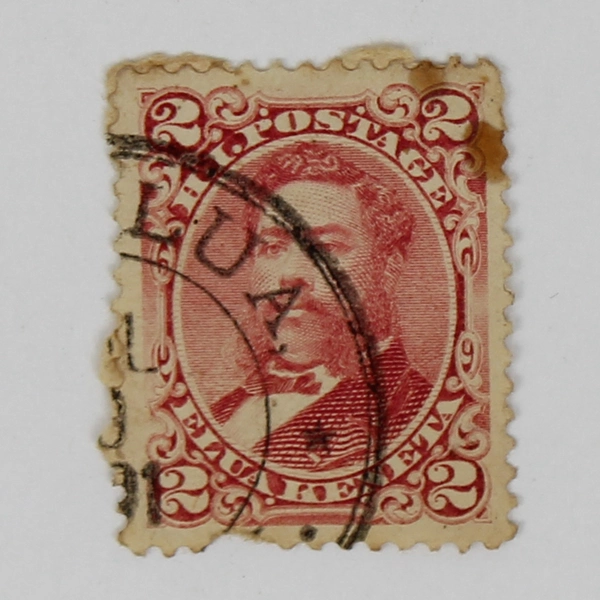 Hawaii 2 Cent Stamp #38 Kailua Canceled