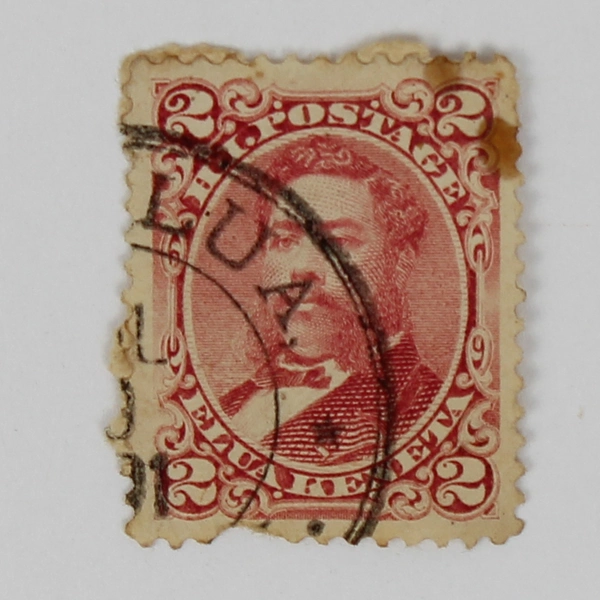 Hawaii 2 Cent Stamp #38 Kailua Canceled