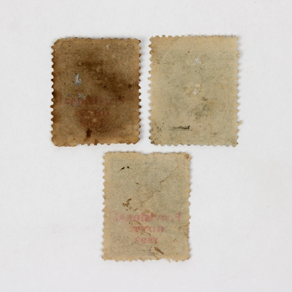 Lot Of 3 Hawaii 1893 2 Cent Provisional Govt Stamps Queen Liliuokalani Used