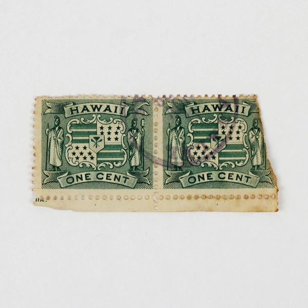 Lot Of 3 Hawaii 1 Cent Stamp Pairs Canceled #74 #80