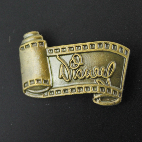1997 WDCC Disney Signature Scroll Bronze Film Reel Pin 285