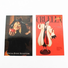 WDCC Disney Members Only Cruella De Vil And Snow White Witch Postcards 4" x 6"
