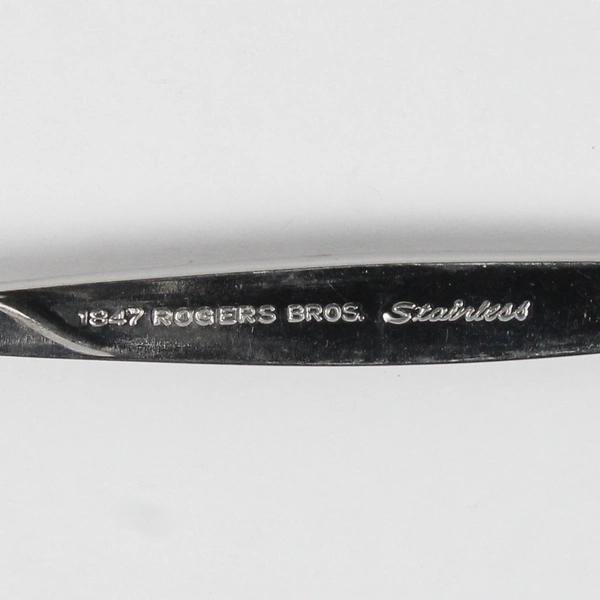 Lot of 2 International Silver Coronado Oval Shaped Soup Spoons Stainless 