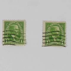 Lot Of 2 Canal Zone 1 Cent General Gorgas Stamps Used