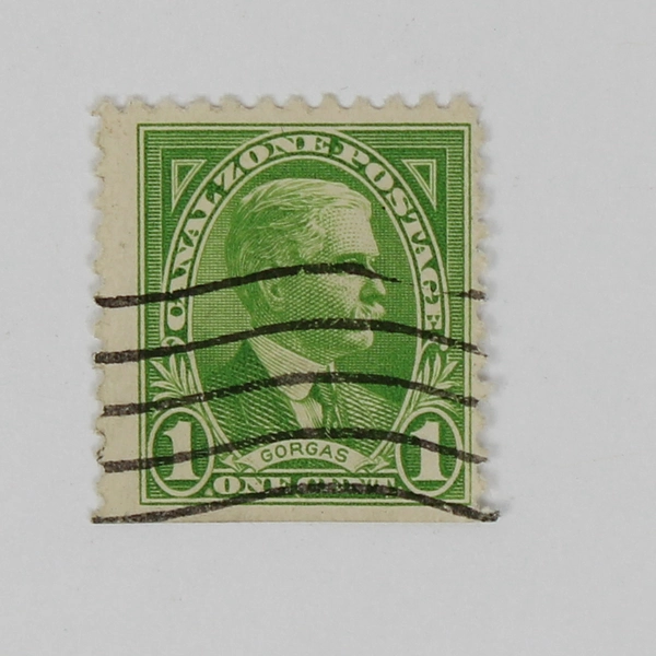 Lot Of 2 Canal Zone 1 Cent General Gorgas Stamps Used