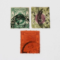Lot Of 3 Hong Kong Stamps Used Early 1900s
