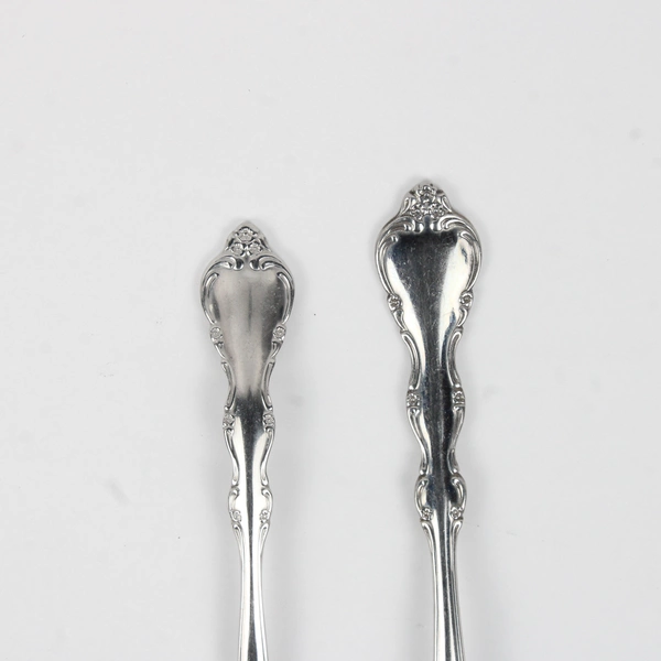 Lot of 2 International Silver Allure Pattern Gravy Ladle & Serving Fork 18/8 SS