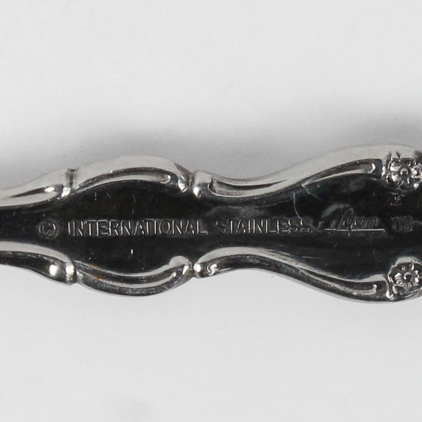 Lot of 2 International Silver Allure Pattern Gravy Ladle & Serving Fork 18/8 SS