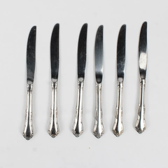 Lot Of 6 International Silver Mansfield (Stainless) Flatware Dinner Knives 9"