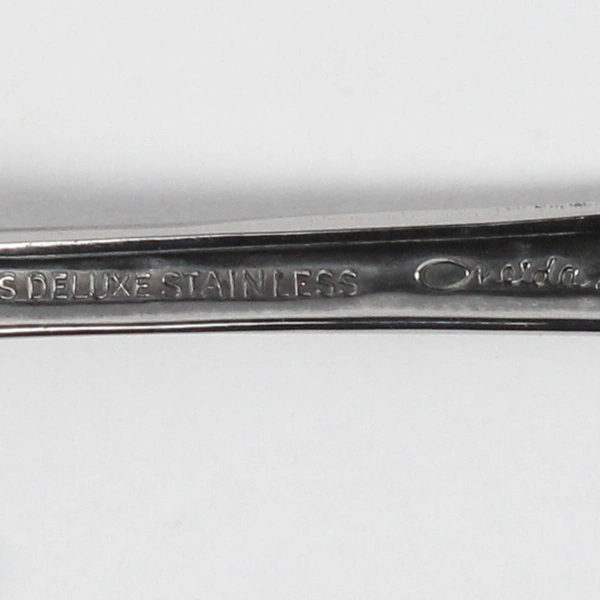 Lot Of 6 Oneida Silver Mansfield (Stainless) Flatware Soup Spoons 7" Tall