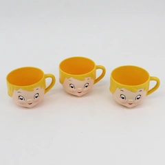 Lot Of 3 Vintage 1970s Plastic Dolly Dingle Campbell's Kid Soup Mugs Cups