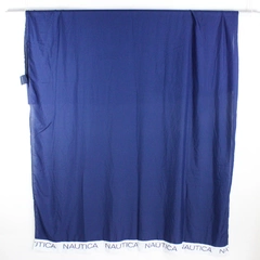 Nautica Kids Blue & White Flat Sheet Single Sized 100% Polyester 65" x 98.5"