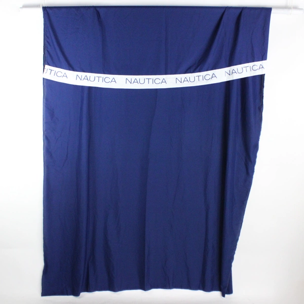 Nautica Kids Blue & White Flat Sheet Single Sized 100% Polyester 65" x 98.5"