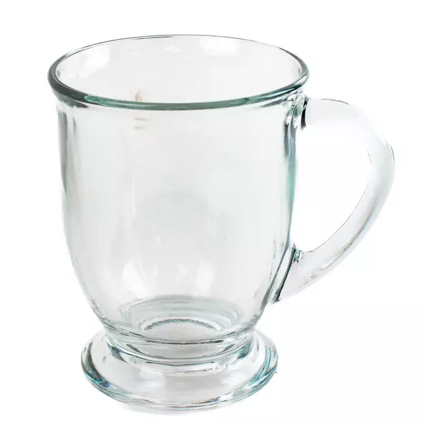Anchor Hocking Cafe Glass Coffee Mug, 16 Oz Clear Glass Mug