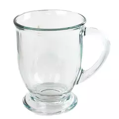 Anchor Hocking Cafe Glass Coffee Mug, 16 Oz Clear Glass Mug